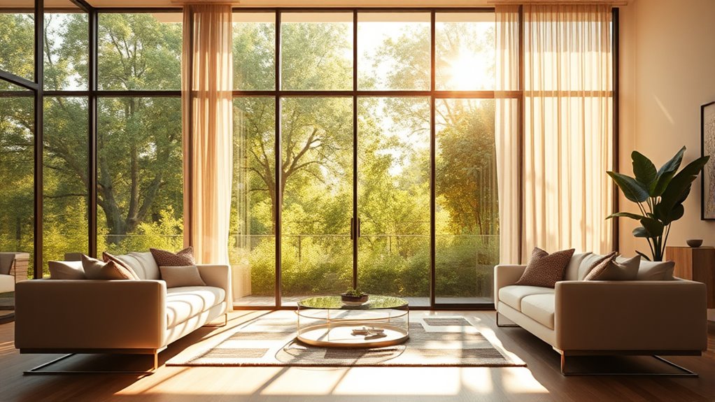 maximize light with glass doors
