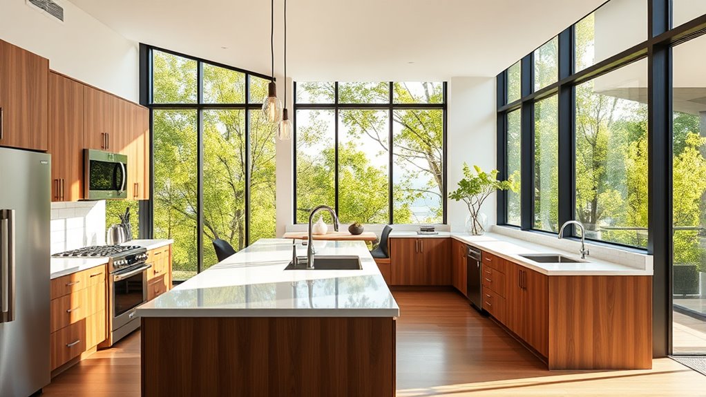 maximize natural light and views
