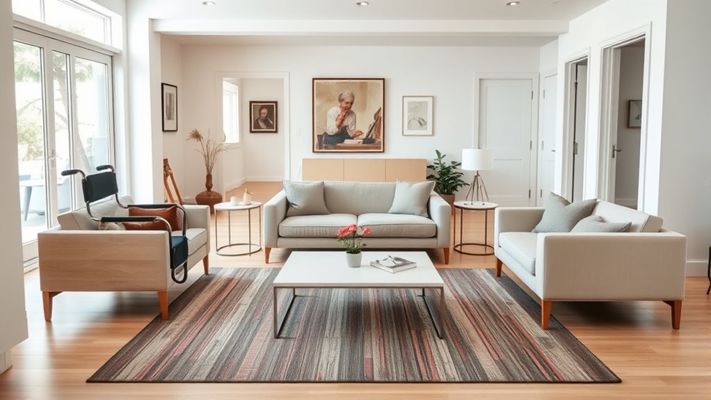 maximize space with clear pathways