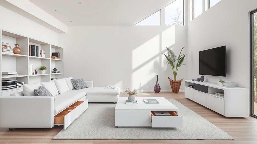 maximize space with versatile storage
