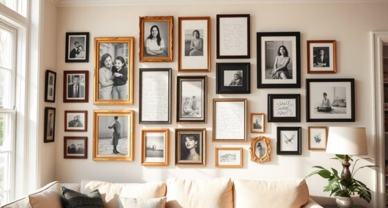 meaningful gallery wall design