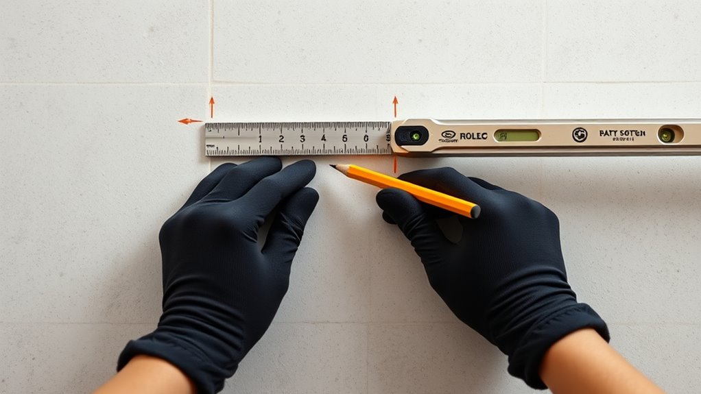 measure mark locate studs