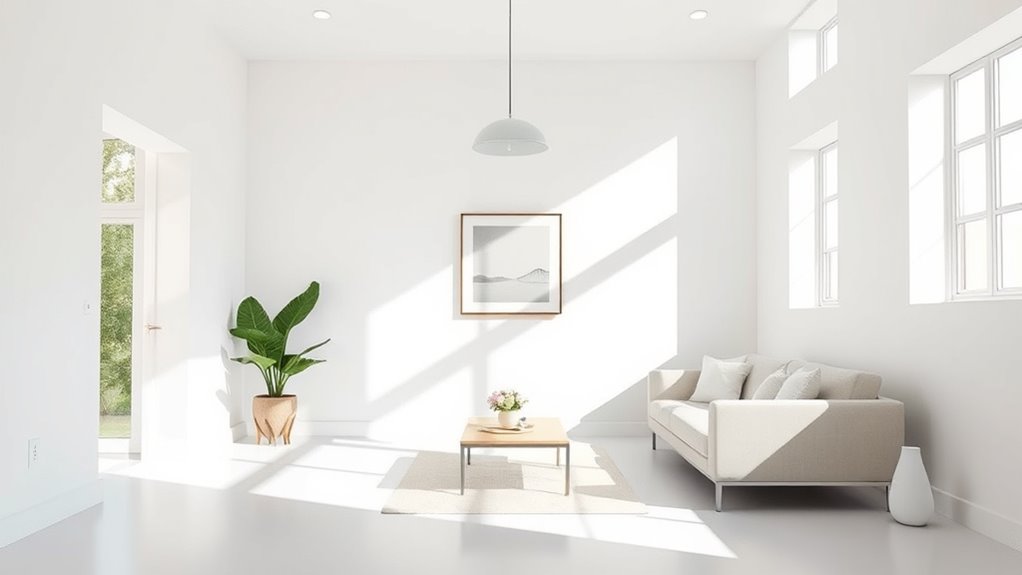minimalist natural serene lighting