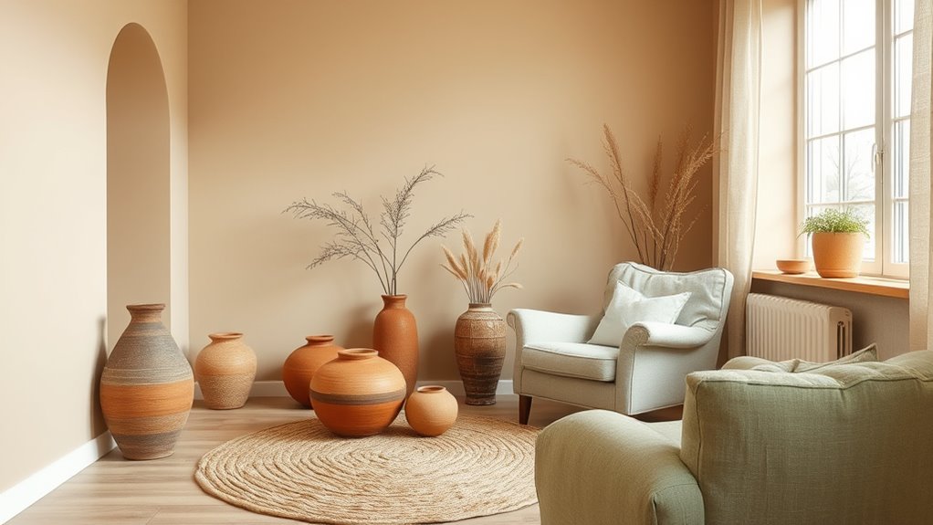 natural calming earthy hues