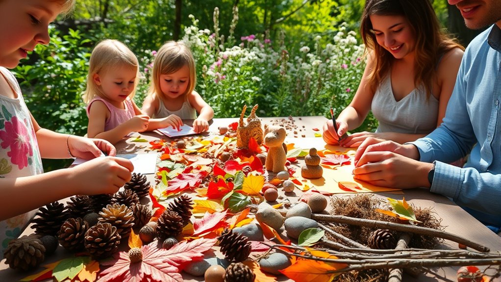 nature inspired family crafts