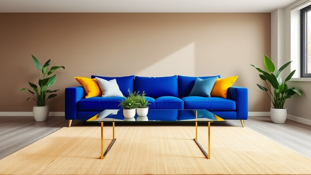 neutral tones highlight accents