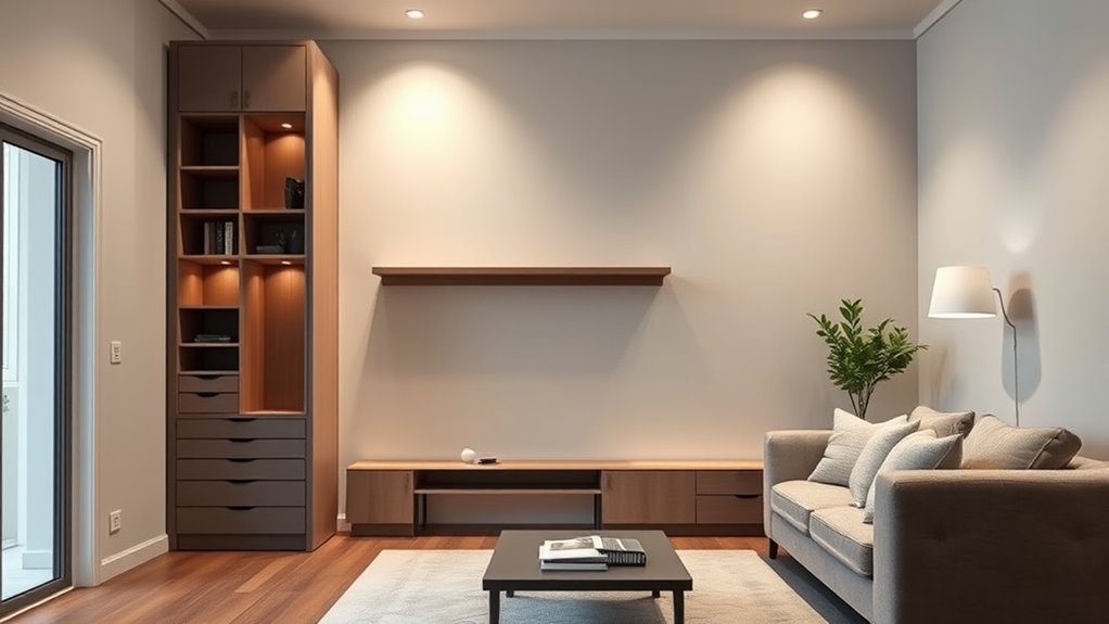 optimize vertical hidden storage