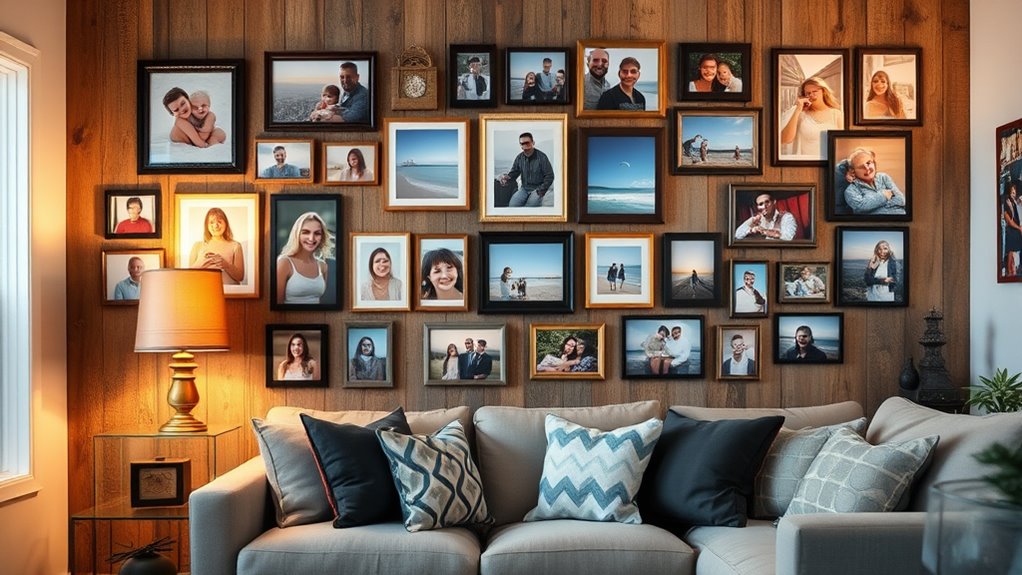 personal photos enhance home decor