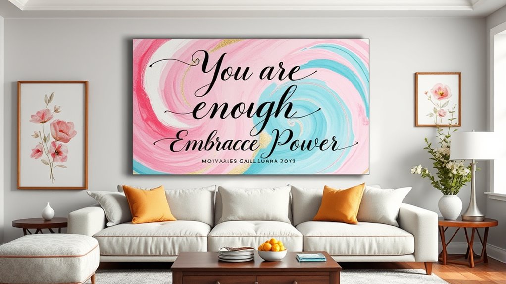 personalized affirmation wall art