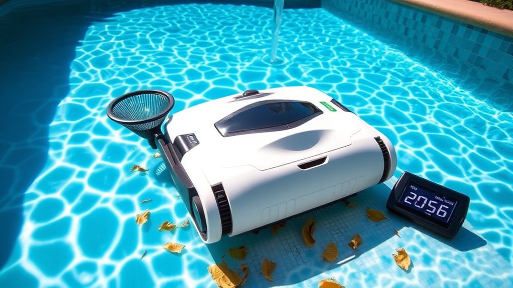 pool debris and cleaning schedule