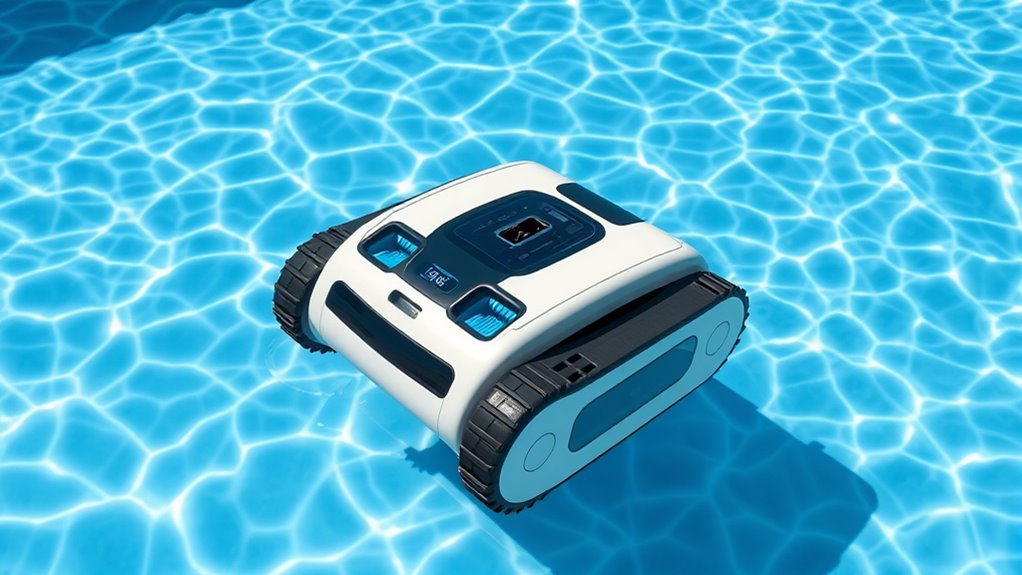 pool size and debris