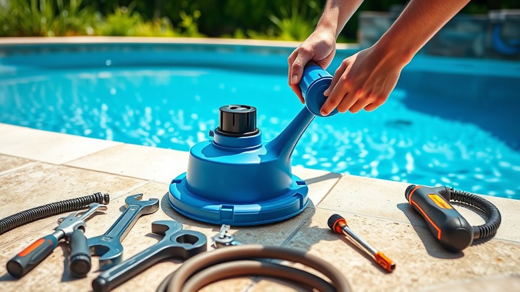prepare pool area safely