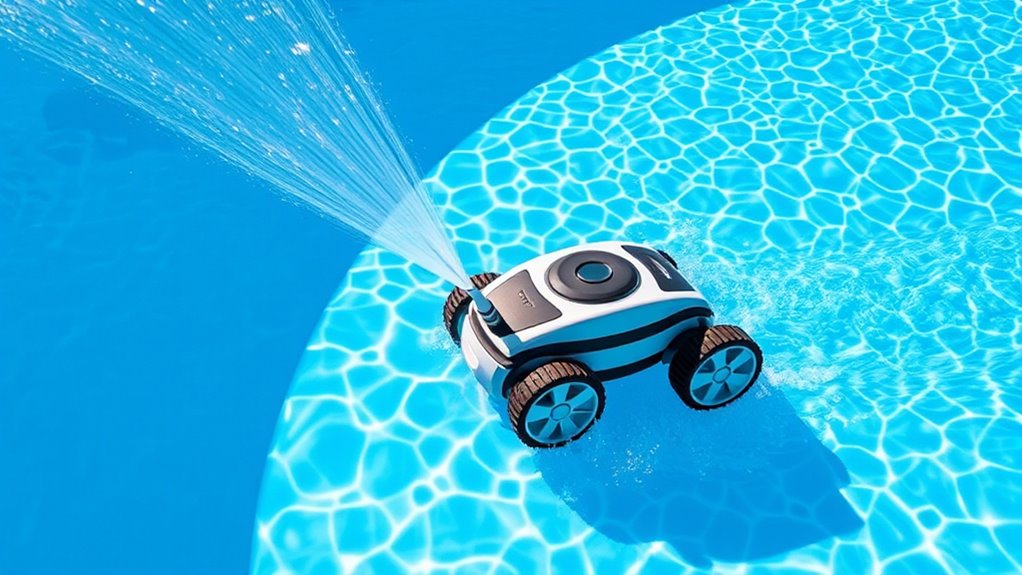pressure powered pool cleaning system