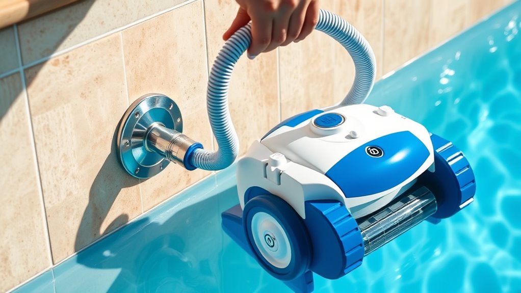 proper pressure pool cleaner installation
