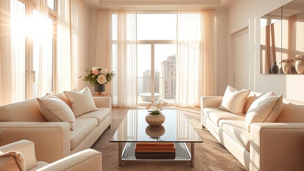 reflective finishes brighten spaces