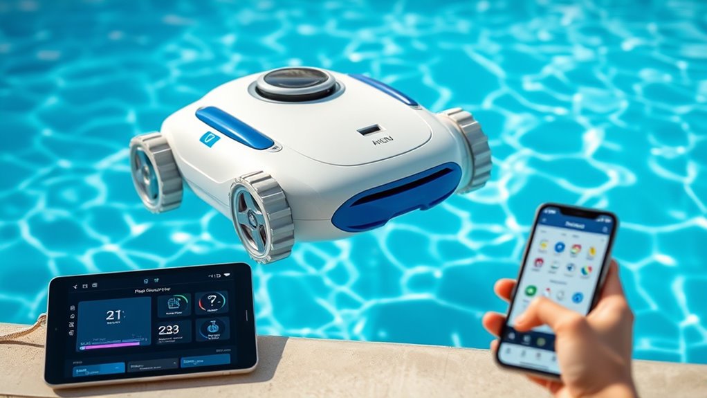 remote pool cleaning control
