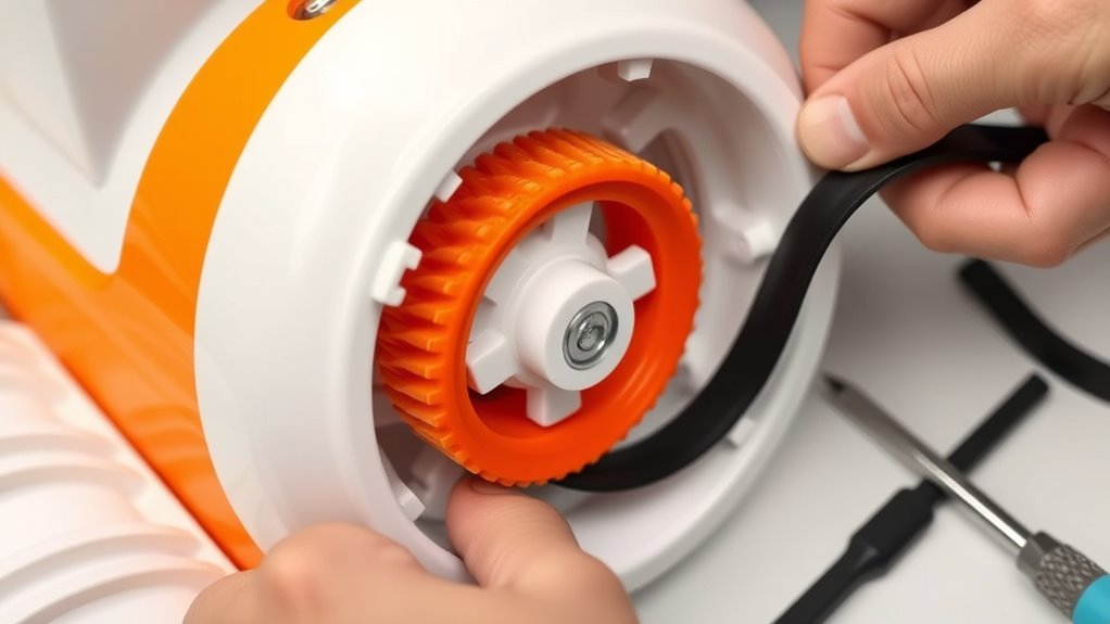 replace drive belt properly