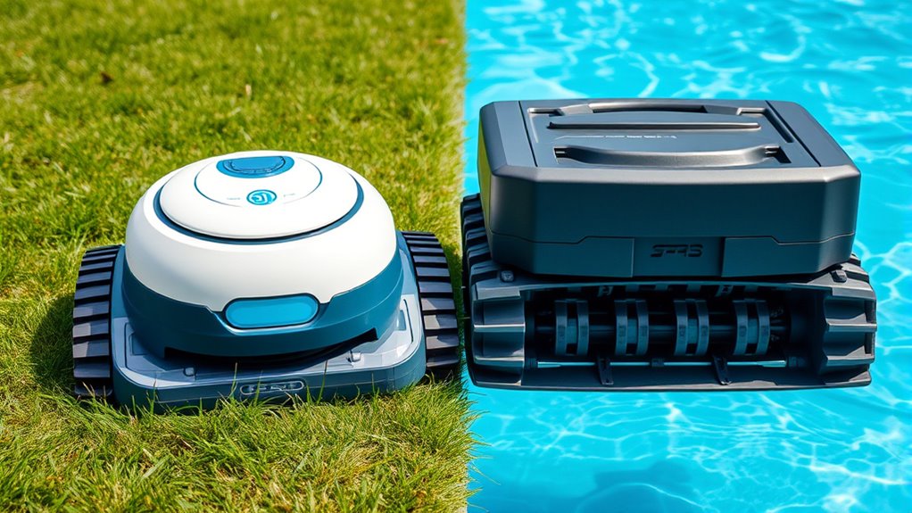 robotic cleaner design differences
