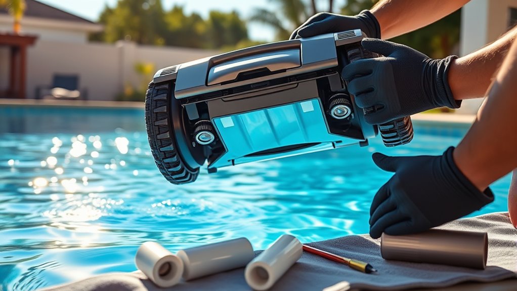 robotic cleaner maintenance prep
