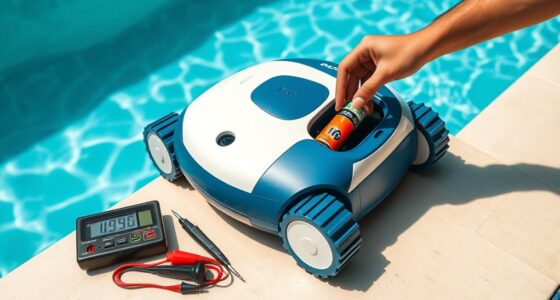 robotic pool battery maintenance