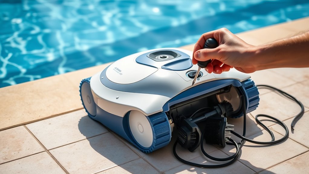 routine pool cleaner maintenance
