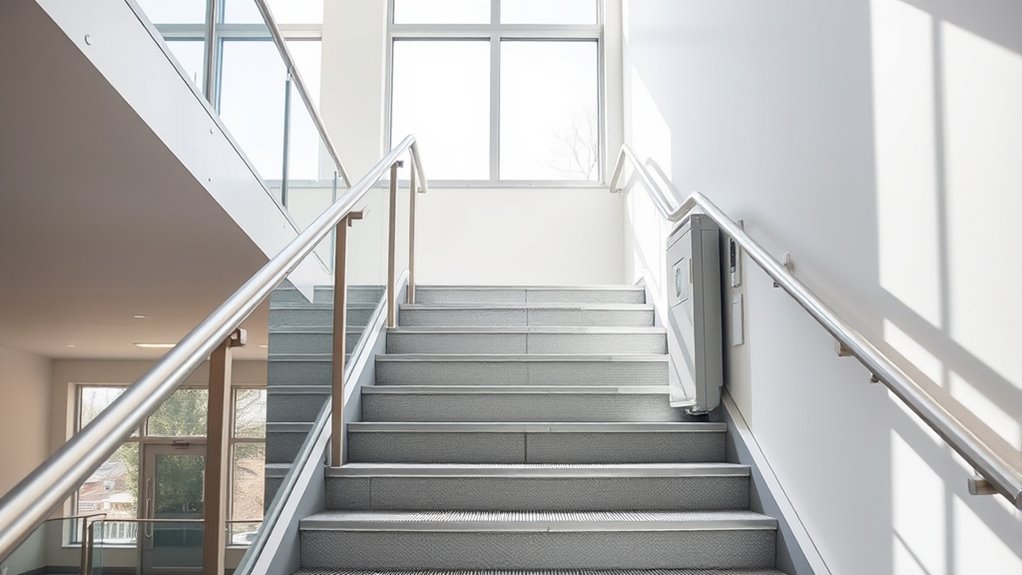 secure accessible stair design