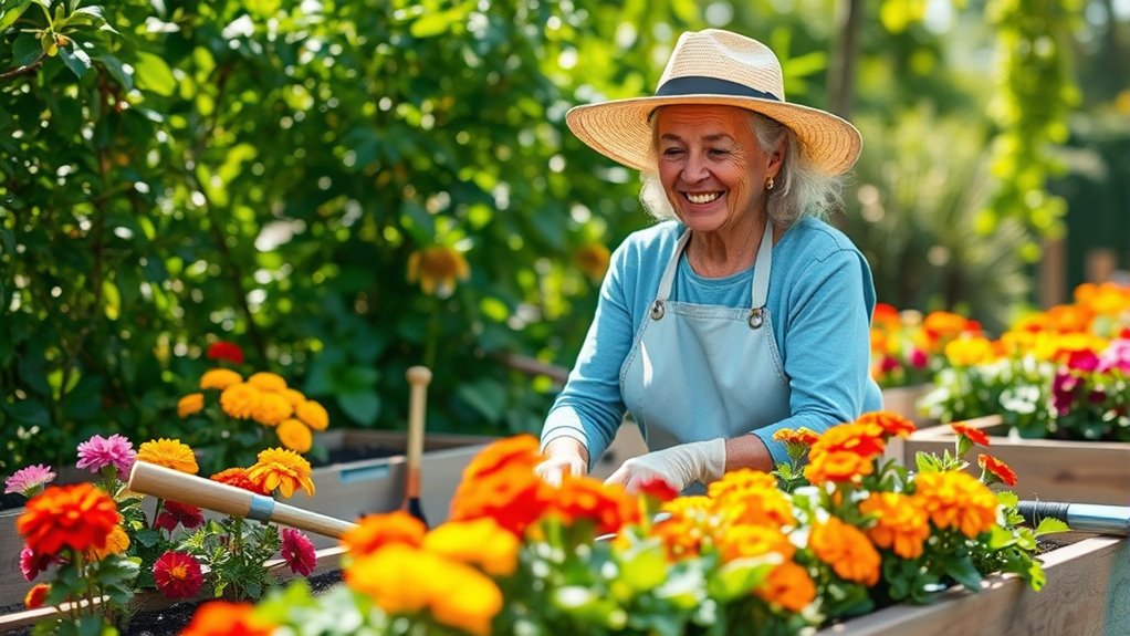 senior gardening tools plants accessibility