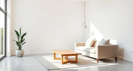 simple clean living space