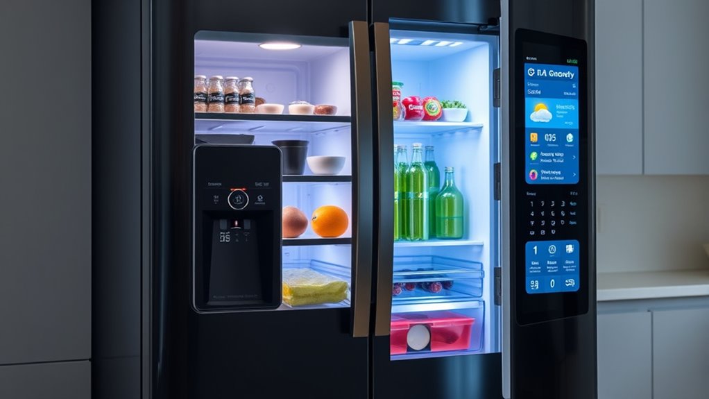 smart touchscreen kitchen refrigerator