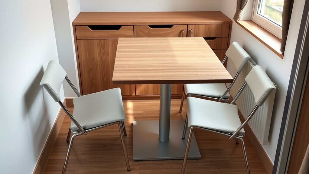 space saving extendable dining tables