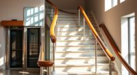 stair handrails and lifts