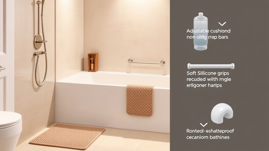 stylish functional bathroom safeguards
