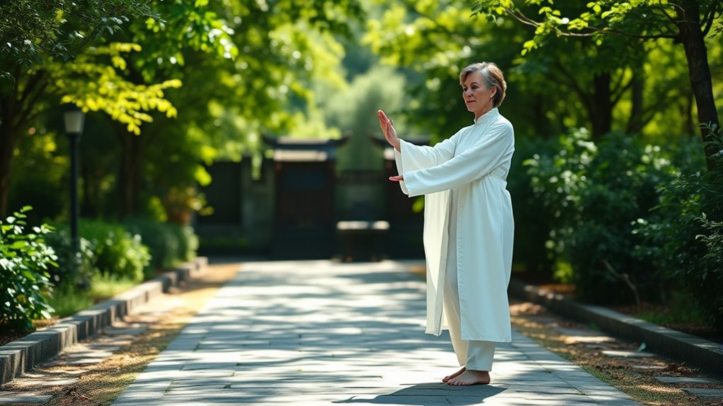 tai chi enhances balance flexibility