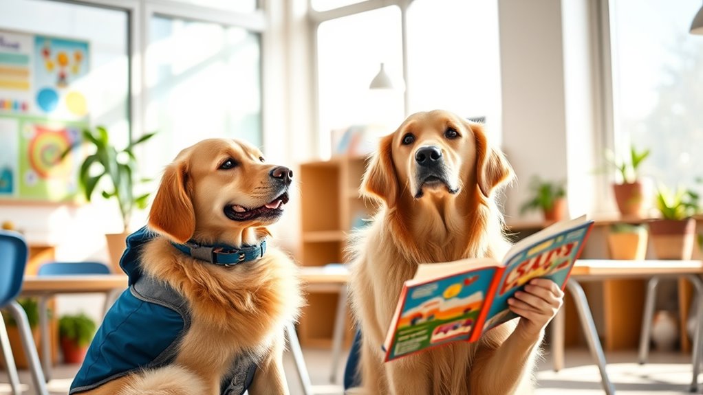 therapy dogs promote calmness
