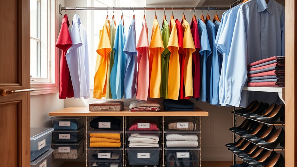 thorough decluttering and organizing