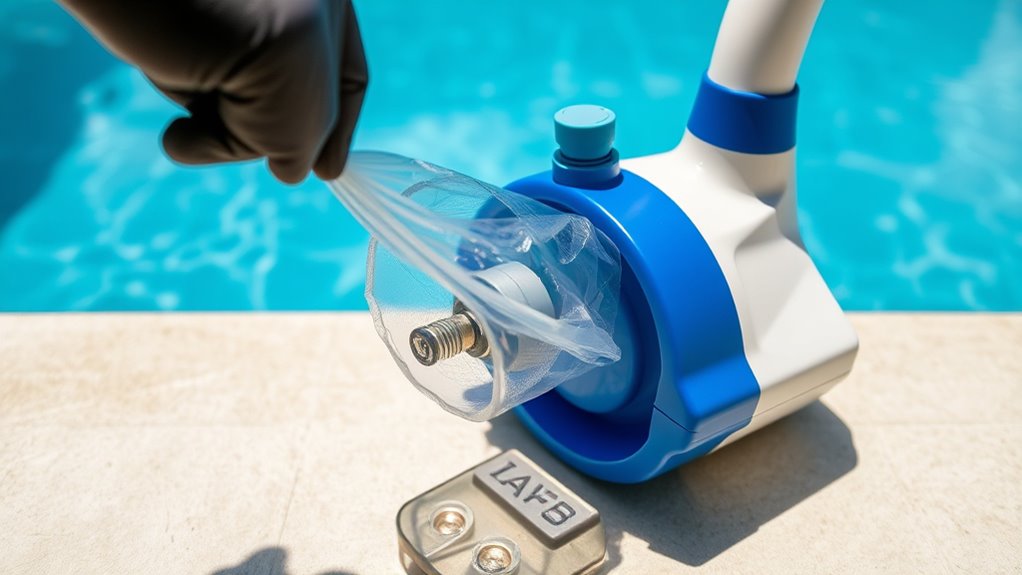 turn off pool cleaner safely