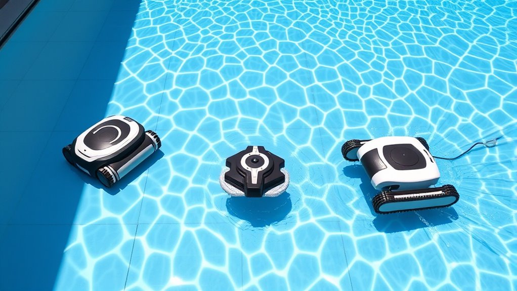 types of pool cleaning devices