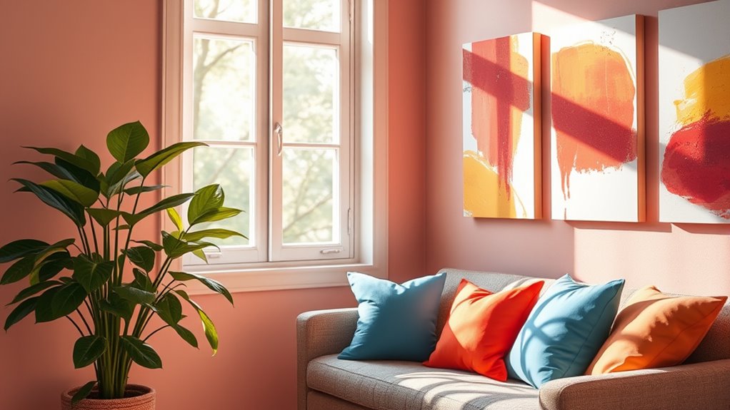 use calming colorful choices