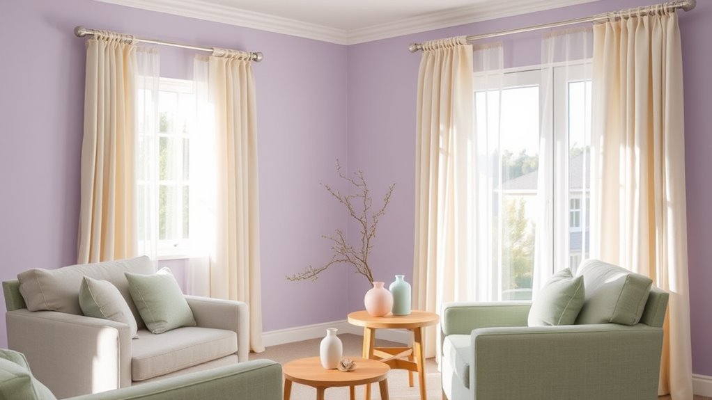use calming harmonious colors