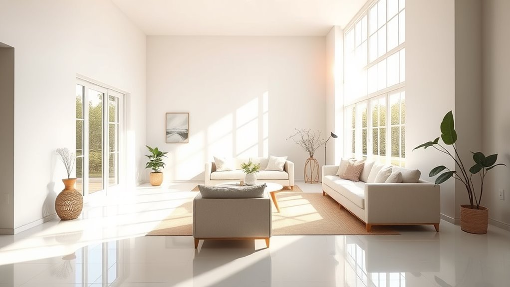 use light colored walls