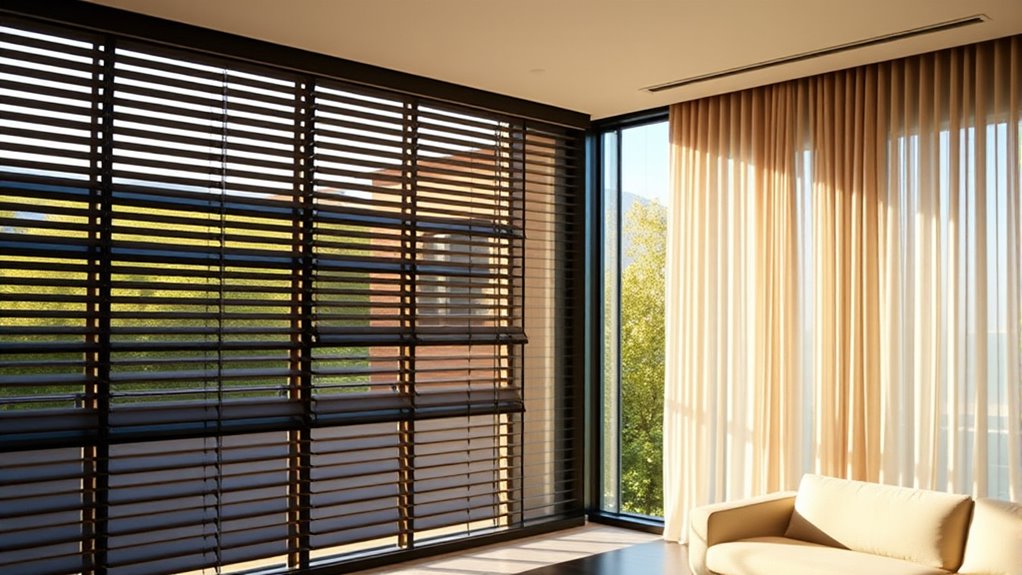 variety of automated window treatments