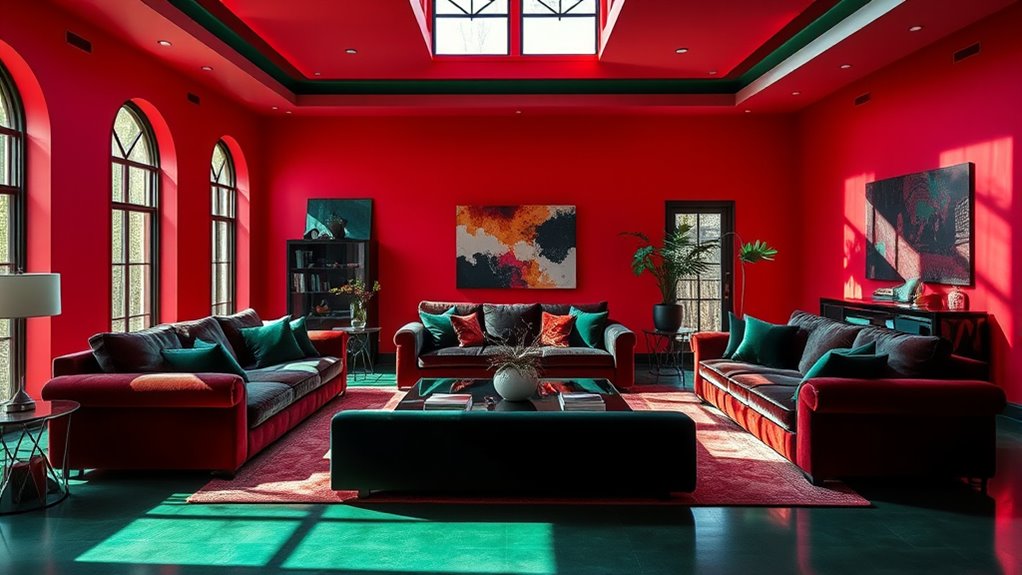 vibrant monochrome color schemes
