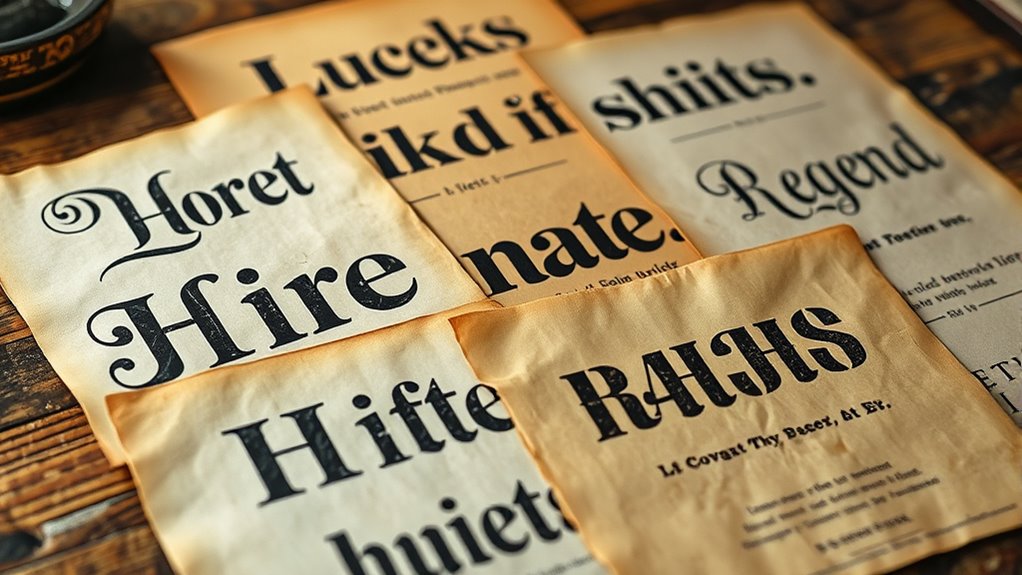 vintage fonts evoke nostalgia