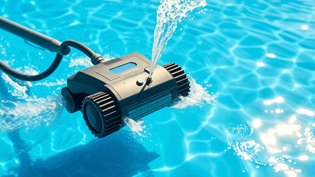 water pressure driven automated cleaning