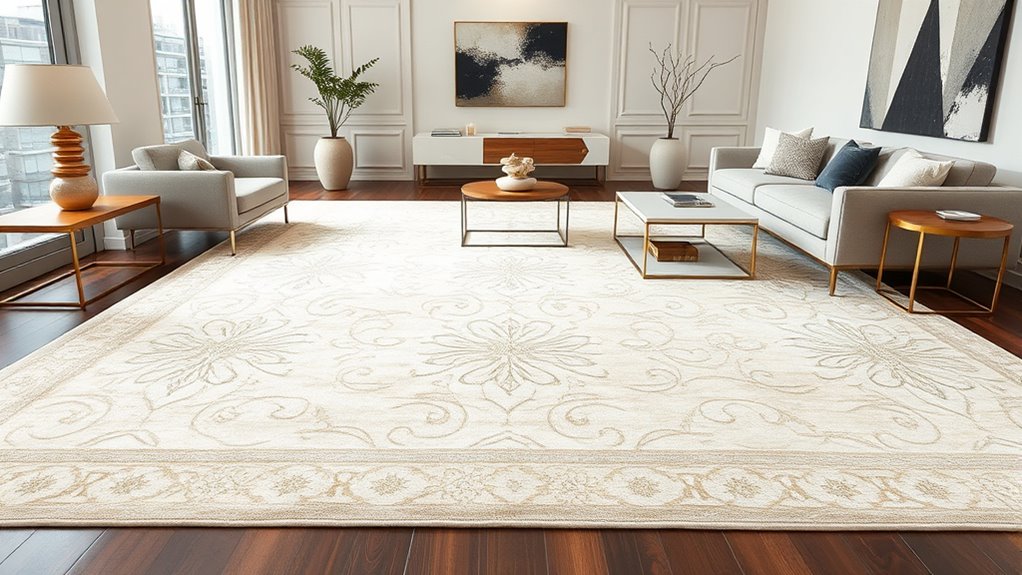 choosing perfect ivory silk rug