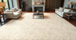 elegant ivory silk rugs