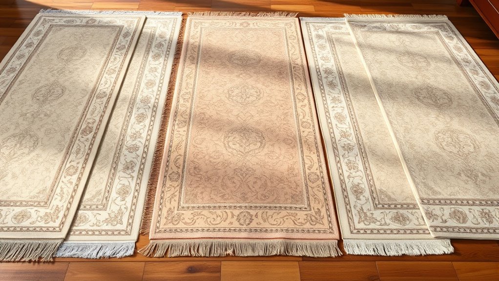 elegant neutral silk carpets