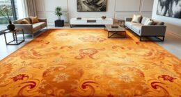 large elegant silk carpets