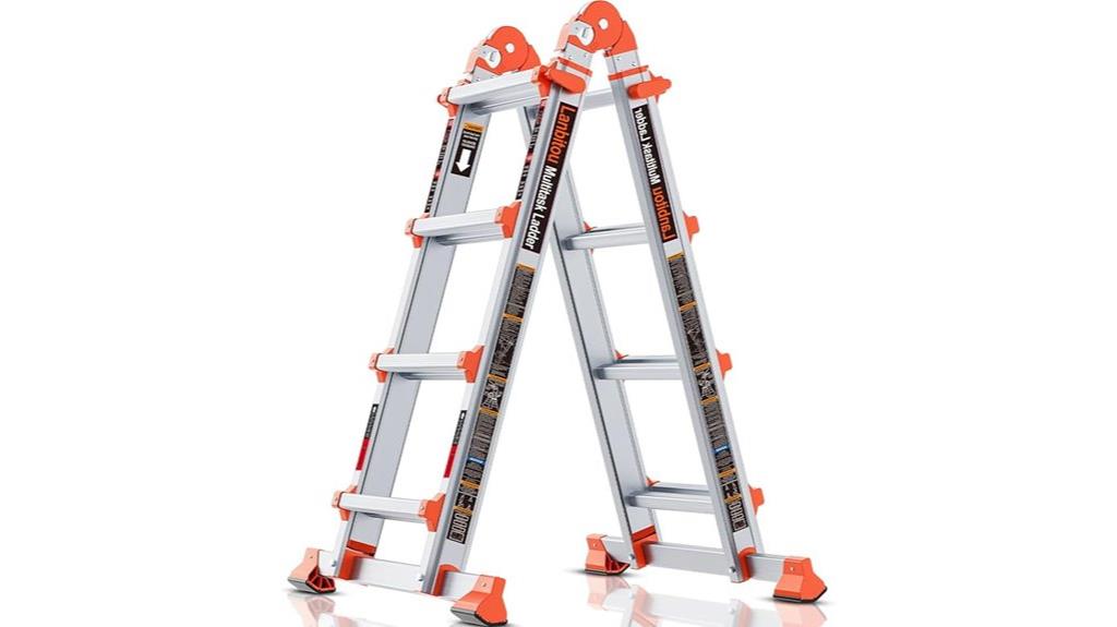 14 foot telescoping aluminum ladder