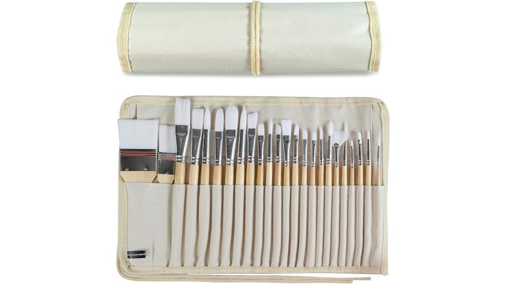 24 piece art brush set